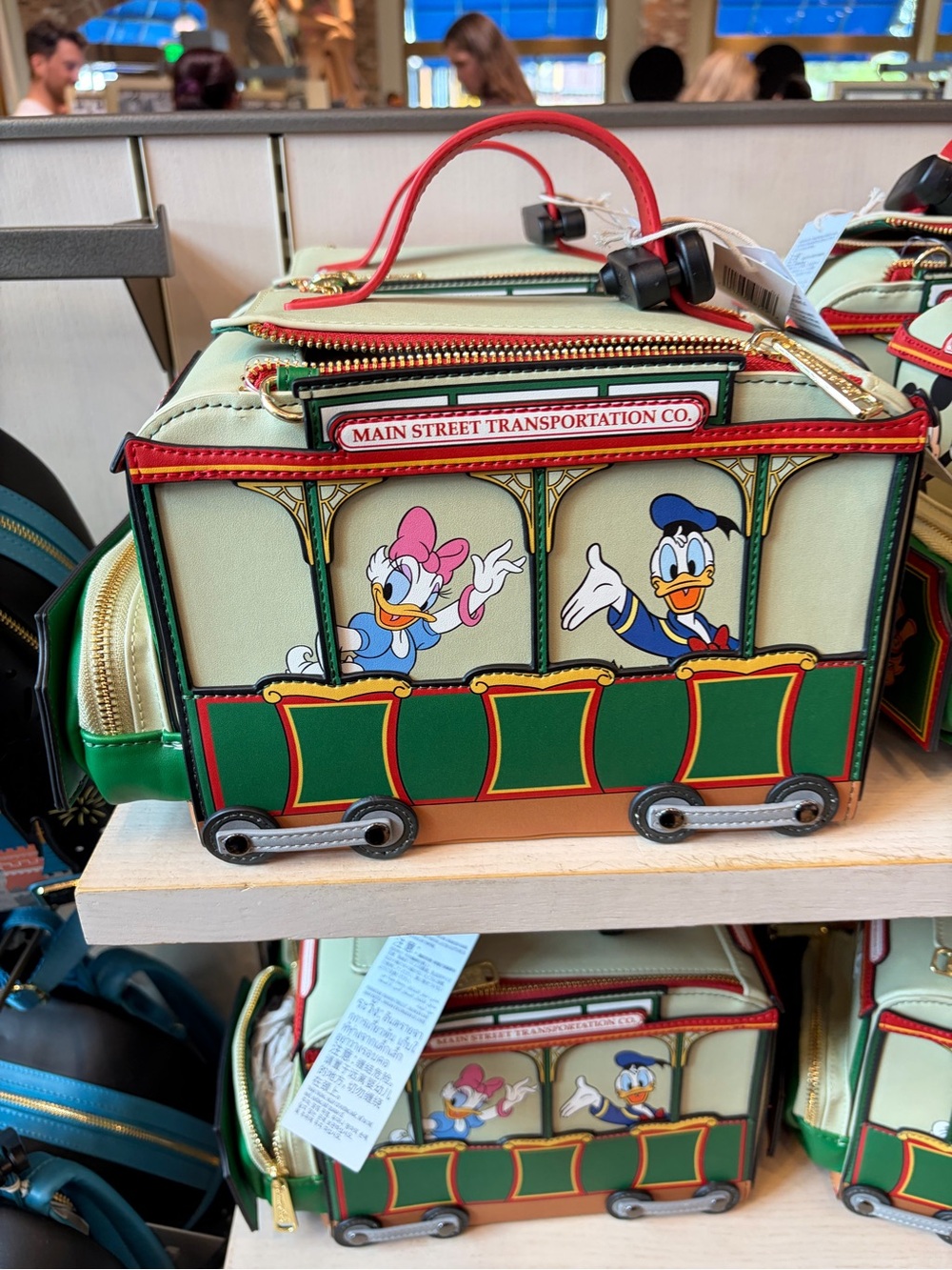 Disney Parks 2026 WDW Main Street Loungefly Trolley Bag New